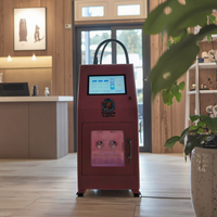 Laveuse automatique pour animaux de compagnie, bain à l'hydrogène, nettoyeur et sécheur de pattes de chien, machine de toilettage en acier galvanisé et inoxydable, modèle fermé