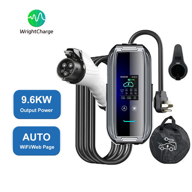 Mobile EV Charger 9.6kW 32A CE RoHS Certified IP67 Rated -30~+50 WiFi App Control Type 2 Global EV Compatibility New for Job