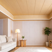Panneau mural en PVC moderne et durable, imperméable, anti-moisissure, ignifuge, insonorisant pour bâtiments commerciaux et salons