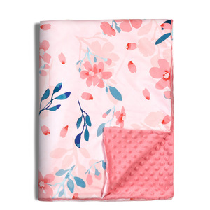 <span class=keywords><strong>Couverture</strong></span> Polaire Bébé Personnalisée, Douce et Épaisse pour <span class=keywords><strong>Nouveau</strong></span>-<span class=keywords><strong>né</strong></span>, <span class=keywords><strong>Hiver</strong></span>, Pois, Minky - Product Image 2
