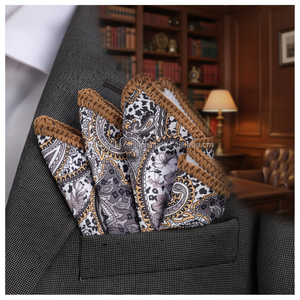 Pochette de costume longue grise pour homme - Product Image 3