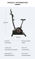 Gymbopro Deluxe Vélo d'exercice vertical magnétique pour l'intérieur, appareil de mise en forme corporelle