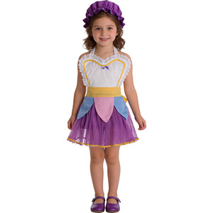 Costume de la Belle et la Bête, robe violette pour filles avec chapeau, taille 4 5 6 7 8 9 10 11 12 - Product Image 1