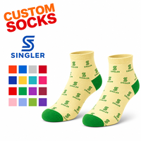 Chaussettes de sport professionnelles Singler Tech pour équipes, fabriquées en usine depuis 10 ans, certifiées OEKO-TEX, en coton peigné jacquard, haute performance
