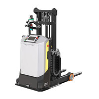 JICHUAN - Transpaleta Motorizada Inteligente Autónoma, Robot de Almacén LiDAR AGV, Montacargas Guiado por Láser, Capacidad de Carga de 1-3 Toneladas