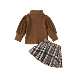 Детская одежда в Корейском стиле для девочек, новинка на осень и зиму для колледжа, кожаная детская одежда с длинным рукавом для девочек