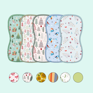 Dapat disesuaikan besar 21 ''x 10'' cetak bambu katun bayi kain sendawa penyerap lembut Bibs anak laki-laki perempuan perawatan bayi makan - Product Image 2