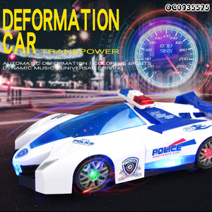 Voitures de police électriques transformables pour enfants, jouets pour garçons avec lumière et musique - Product Image 2