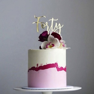 Nuevo Diseño de Adorno para Pastel Personalizado con el Número Treinta para Cumpleaños, Adorno de Acrílico Personalizado para Pastel - Product Image 6