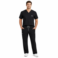 2026 NiaaHinn Ensemble d'uniformes médicaux droits à col en V pour femmes, personnalisable en gros, pour hôpitaux et cliniques, en polyester et élasthanne, toutes tailles