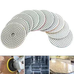 Herramientas abrasivas Almohadillas para pulir pisos de diamante de 4 pulgadas Almohadillas para pulir almohadillas para pulir diamantes para vidrio - Product Image 4
