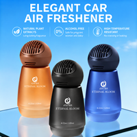 Diffuseur de parfum pour voiture, bouteille en verre de luxe, huile essentielle, désodorisant, décoration intérieure de véhicule, cadeau