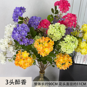 ช่อดอกไม้ประดิษฐ์ Jinxi ดอกไม้ผ้าไหมสำหรับตกแต่งงานแต่งงานและบ้าน 3 หัว กลิ่นหอมอ่อนๆ หลายสี - Product Image 5
