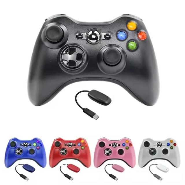 2.4GHz Wireless for 360 Gamepad with PC Receiver Dual Vibration Joystick Gaming Controller for 360 Console