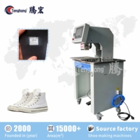 Machine à chaussures à double tête à poste unique, machine automatique de marquage à chaud pour la fabrication de languettes de semelles