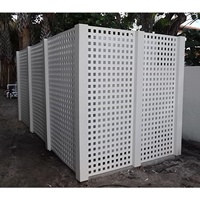 Écran de confidentialité perforé décoratif en aluminium découpé au laser pour cache-radiateur