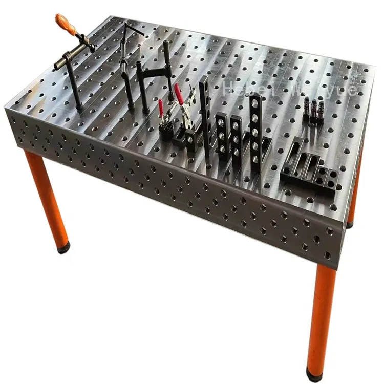 Table de soudage en acier de fonte 3D nitrurée avec échelles de mesure et accessoires