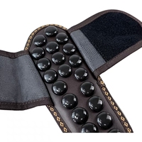 Chaussons de massage à acupression en tourmaline FIR pour la relaxation des pieds, soulagement de la fasciite plantaire, ions négatifs - Utilisation à domicile