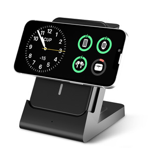 Chargeur magnétique 3-en-1 15W à charge rapide PD/sans fil avec sortie 2A/3A/5A pour téléphones portables, montres et écouteurs Modèle X559 - Product Image 1