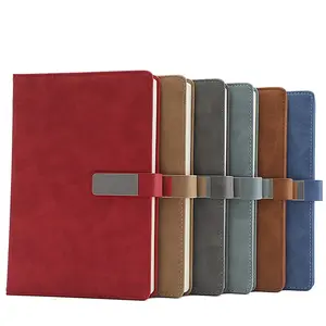 Cheap price A5 custom printed notepad Sewing Binding PU leather hardcover notebook