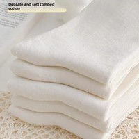 Chaussettes fines mi-mollet en coton peigné jacquard respirant pour femme, blanches, été, printemps, automne