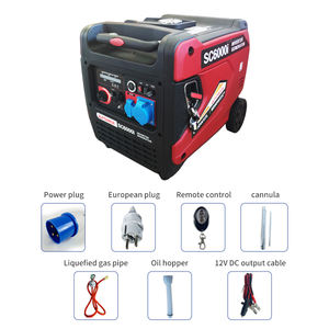 220 вольт ультра-бесшумный портативный 6 кВА газовый инверторный генератор/Новый Электрический бензиновый 6000 Вт бесшумный инверторный генератор - Product Image 6