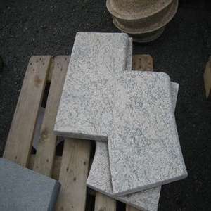 Magnifique <span class=keywords><strong>dalle</strong></span> de granit blanc fantaisie de Chine, surface flammée et polie, pour carrelage de sol de villa - Product Image 1