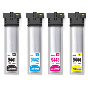 Goosam T9441 T9442 T9443 T9444 Sac d'encre pigmentée avec puce et encre pour imprimante Epson WorkForce Pro WF-C5790 C5290 C5710 C5210 - Product Image 1