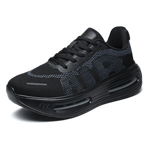 Zapatillas Deportivas Transpirables y Cómodas con Logotipo de Marca Personalizado, Parte Superior de Tejido Blanco y Amortiguación de Aire en Toda la Suela <span class=keywords><strong>para</strong></span> Correr y Caminar - Product Image 3