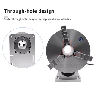 Fixation à axe rotatif à 3 mâchoires de qualité industrielle LY TD125/160/200 pour graveur laser UV à fibre optique - Product Image 2