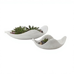 Juego de dos tazones de mármol de diferentes tamaños, utensilios de cocina para el hogar, tazones para aperitivos y ensaladas, vajilla con forma personalizada, tazón para comida. - Product Image 1
