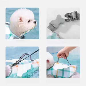 تصميم جديد لطيف صغير الجناح تنفس الكلب ، سترة تعويم الكلب الوقاية من الغرق مع خطوط عاكسة - Product Image 6
