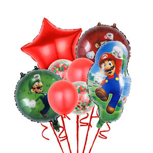 Ensemble de ballons <span class=keywords><strong>Super</strong></span> <span class=keywords><strong>Mario</strong></span> Peach Princess en <span class=keywords><strong>film</strong></span> d'aluminium pour la décoration de fête d'anniversaire des enfants et les ballons de jeu - Product Image 5