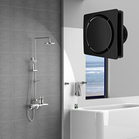 Ventilador de Extracción Eléctrico de Alta Calidad para el Hogar, Baño y Cocina, Potente Ventilación para Inodoro, con Rodamientos de Bolas, IP44, 90m/h, Ahorro de Energía