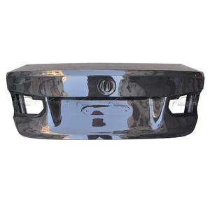 Car Tuning Parts Auto OEM Style Carbon Fiber Rear Trunk Boot Back <b>Door</b> Cover <b>Trim</b> for BMW F30 3 Series - Product Image 3