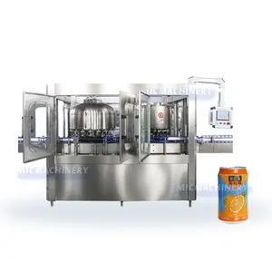 Automatic energy red bull soft drinks can filling beverage canning machine