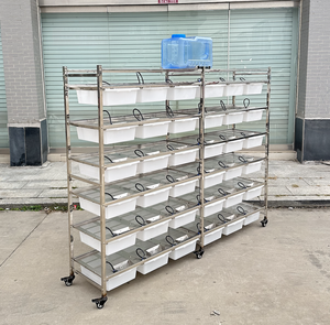 Gabbia Moderna e Semplice di Lusso per Allevamento di Topi e Ratti, in Acciaio Inossidabile Resistente con Vassoio in Plastica e Motivo a Puntini - Product Image 2