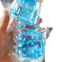Jouet anti-stress vert en caoutchouc à rebond lent, en forme de cube de glace ou d'océan, en maltose, pour la vente en gros transfrontalière