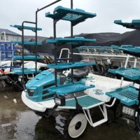 Fournisseur chinois : Transplanteuse de riz et planteuse de semis à 8 rangs, à moteur, à 4 roues motrices, haute efficacité, pour utilisation en zone humide