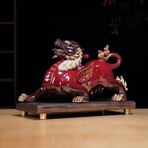 Msh Một Mới Trung Quốc Phong Cách Gốm Pixiu Trang Trí Với Tốt Lành Ý Nghĩa Cho Văn Phòng - Product Image 2