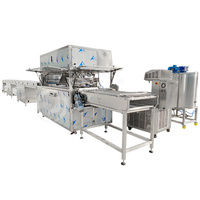 Ligne de traitement automatique de gâteaux au chocolat oated dattes machine d'enrobage de biscuits au sucre en bandes de chocolat avec tunnel de refroidissement