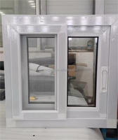 Ventanas Corredizas Modernas Estándar de PVC UPVC, de Vidrio Simple o Doble, Pequeñas, de 16 Pulgadas, para Baño