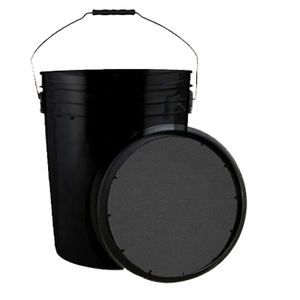 Balde de beisebol vazio com almofada macia, 5 galões 6 galão preto & branco cor preto & branco com tampas acolchoadas - Product Image 2