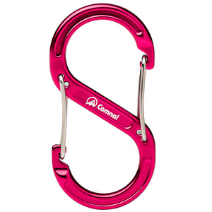 Mosquetón Tipo S Camnal de Aleación de Aluminio 8x4cm, Gancho para Escalada al Aire Libre, Llavero, Negro, Azul, Rojo - Product Image 2