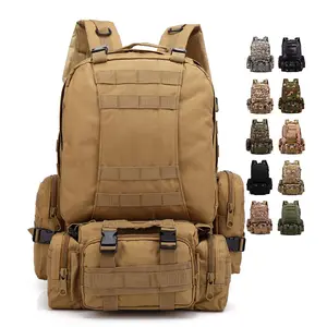 库存定制狩猎包装袋户外生存徒步男包迷彩防水战术背包