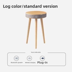 Solid Wood Bluetooth Speaker Smart Voice Music Multifunctional Wireless Charging <strong>Side</strong> <strong>Table</strong> <strong>Storage</strong> for Living Room Coffee <strong>Table</strong> - Product Image 6