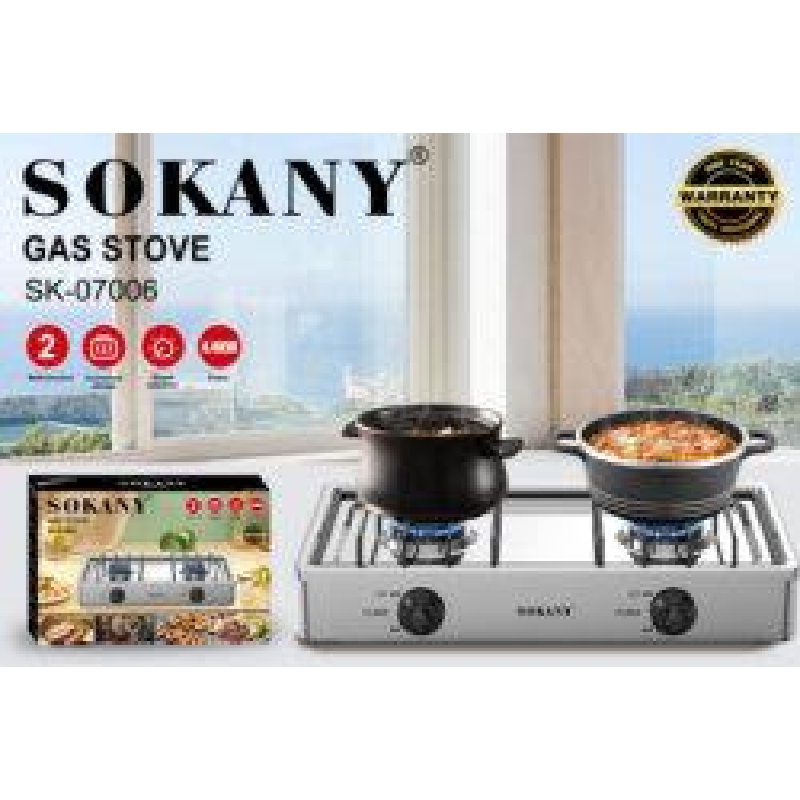 Премиум бренд sokany кухонные газовые плиты детали 2 горелки электрическая газовая плита с духовкой небольшая кухонная техника