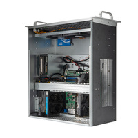 Nouveau design 5U MACASE K550DF Boîtier d'ordinateur industriel Adaptateur de refroidisseur à eau 240/360 EATX Alliage d'aluminium LCD Serveur IA Mini en stock