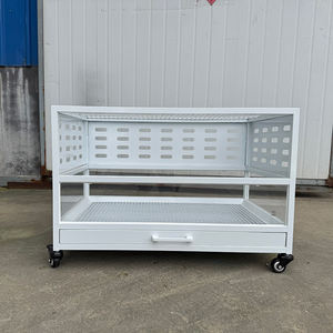 Cage pour cobayes de taille moyenne en fil métallique, installation facile, plateau métallique durable, facile à nettoyer - Product Image 3