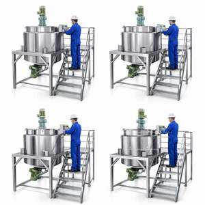 Mélangeur industriel de peintures et de savons liquides en acier inoxydable avec agitateur - Product Image 2